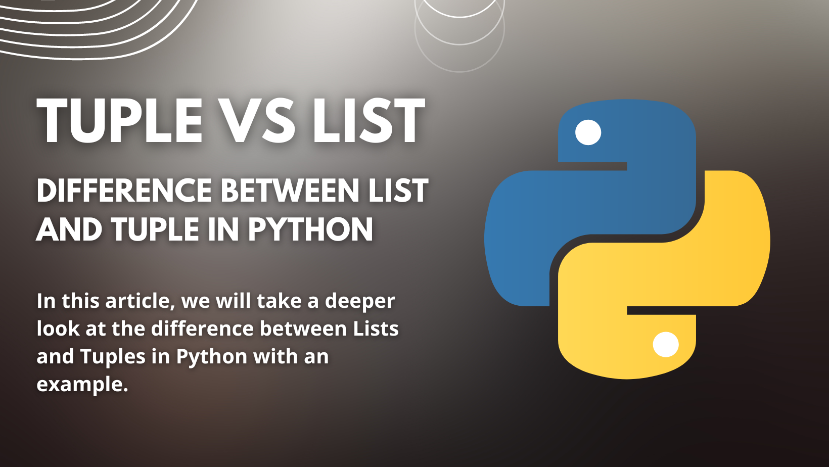 tuple and list difference